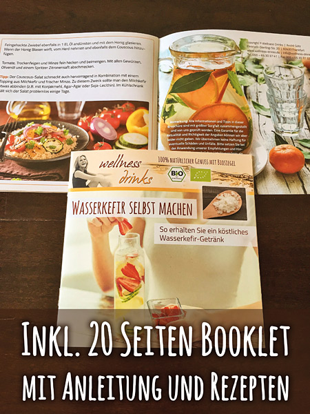 Wasserkefir_Anleitung Order Water Kefir Culture (15 g) with Growth Guarantee