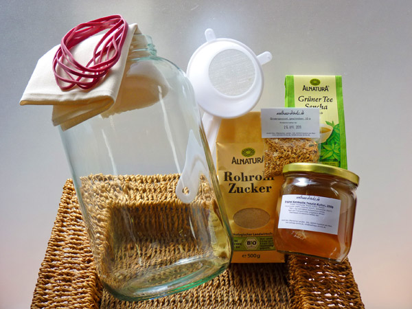 kombuchakomplett_ginseng Ginseng Kombucha Scoby Starter Set for 4 liters Kombucha per week