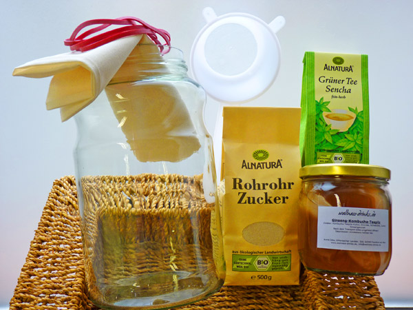 kombuchakomplett Buy Kombucha Starter Set with Jar and Accessory