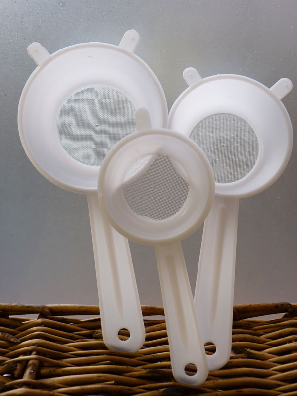 Siebe Kunststoffsiebe 3er-Set 9cm Ø
